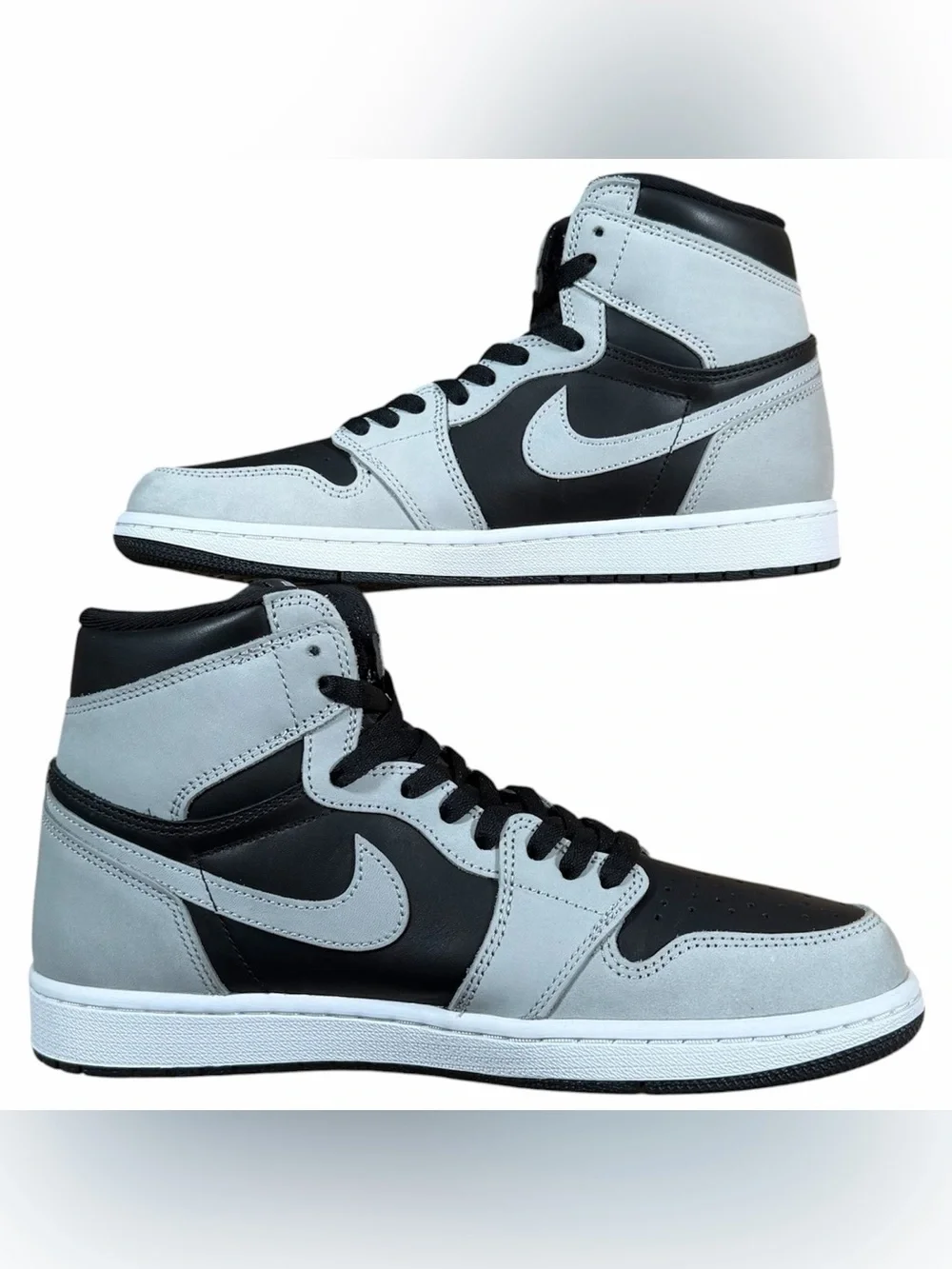 Air Jordan 1 Retro High OG Shadow 2.0 Black Light Smoke Grey 2021 Sneakers Sz 10